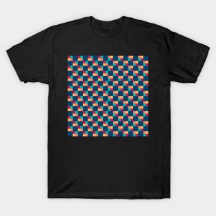 Sophisticated and dark  checkered pattern T-Shirt